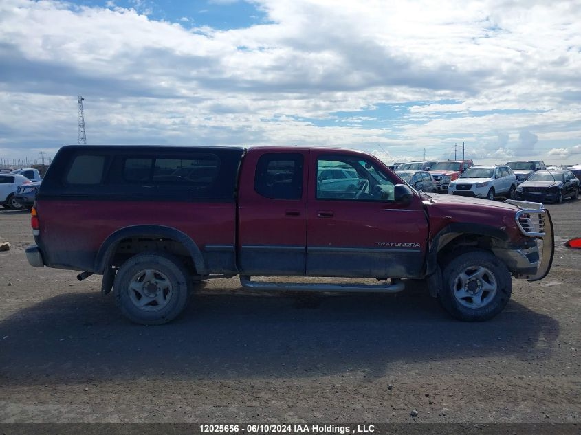 2000 Toyota Tundra Access Cab/Access Cab Sr5 VIN: 5TBBT4412YS040706 Lot: 12025656