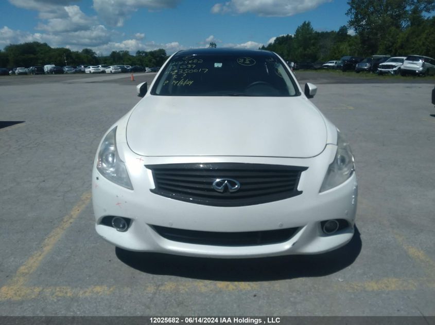 2013 Infiniti G37 VIN: JN1CV6AR2DM350617 Lot: 12025682