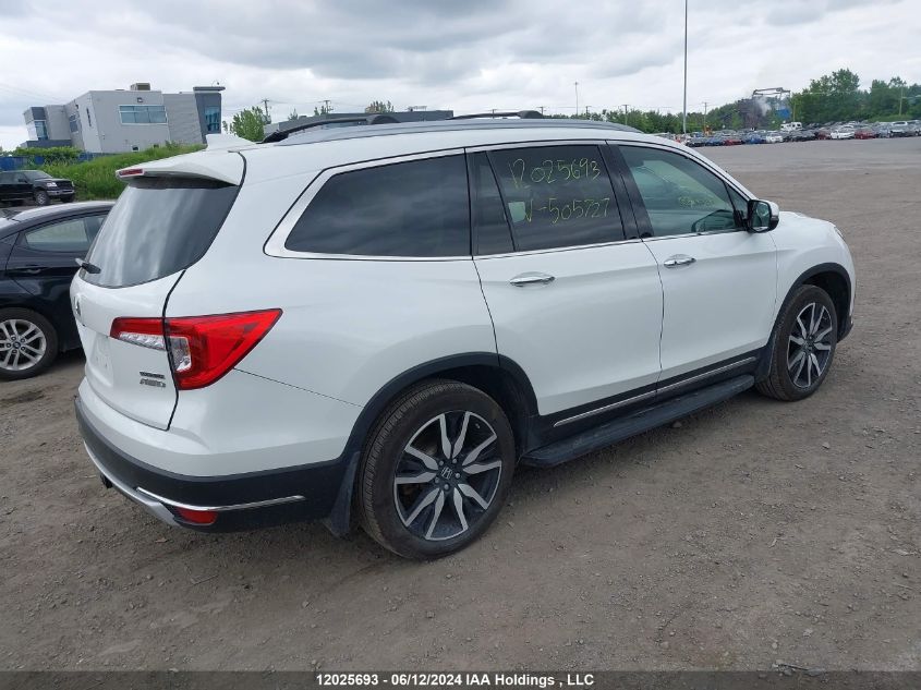 2022 Honda Pilot VIN: 5FNYF6H6XNB505727 Lot: 12025693