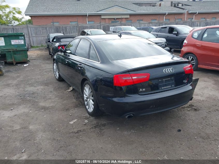 2013 Audi A6 VIN: WAUHGCFC5DN088082 Lot: 12025716