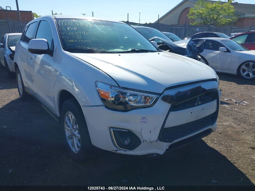 2013 Mitsubishi Rvr Se VIN: 4A4AH3AU1DE605145 Lot: 12025743