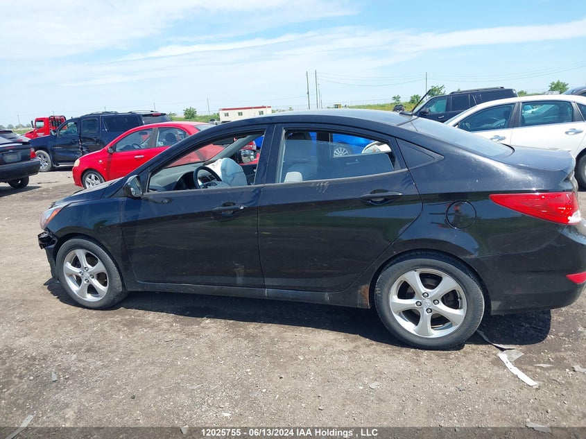 2012 Hyundai Accent Gl VIN: KMHCT4AE9CU086195 Lot: 12025755