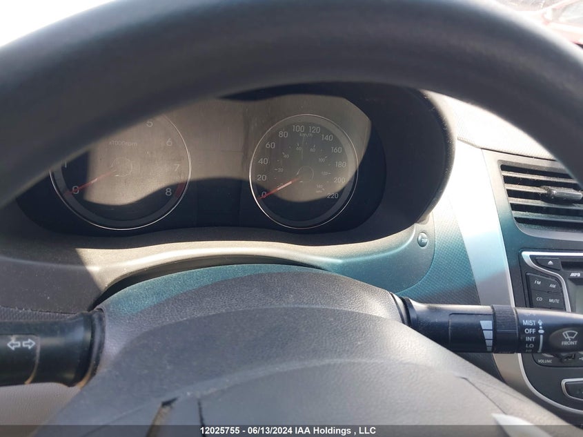 2012 Hyundai Accent Gl VIN: KMHCT4AE9CU086195 Lot: 12025755