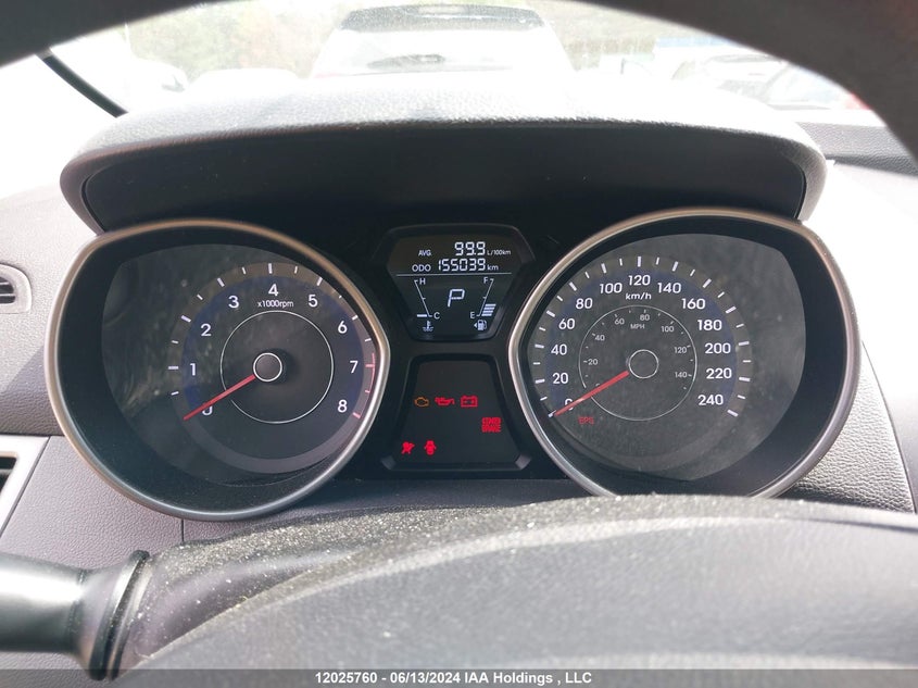 2012 Hyundai Elantra Gls/Limited VIN: 5NPDH4AE2CH116173 Lot: 12025760