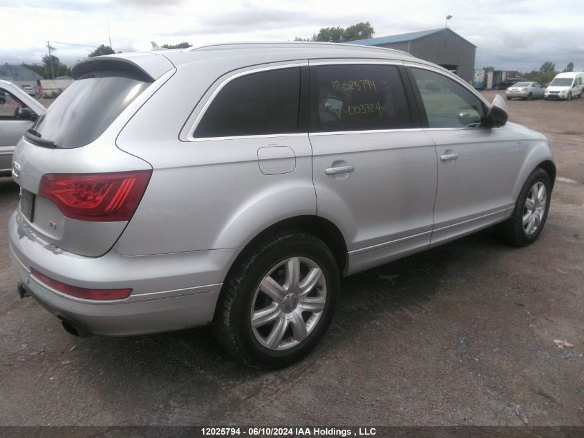 2013 Audi Q7 VIN: WA1CMCFE2DD003724 Lot: 12025794