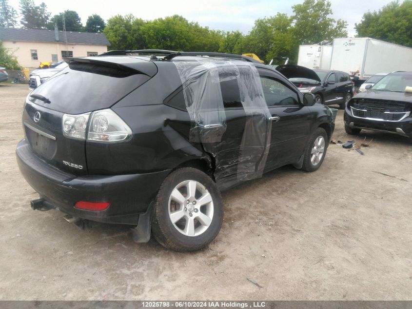 2009 Lexus Rx 350 VIN: JTJHK31U492060524 Lot: 12025798