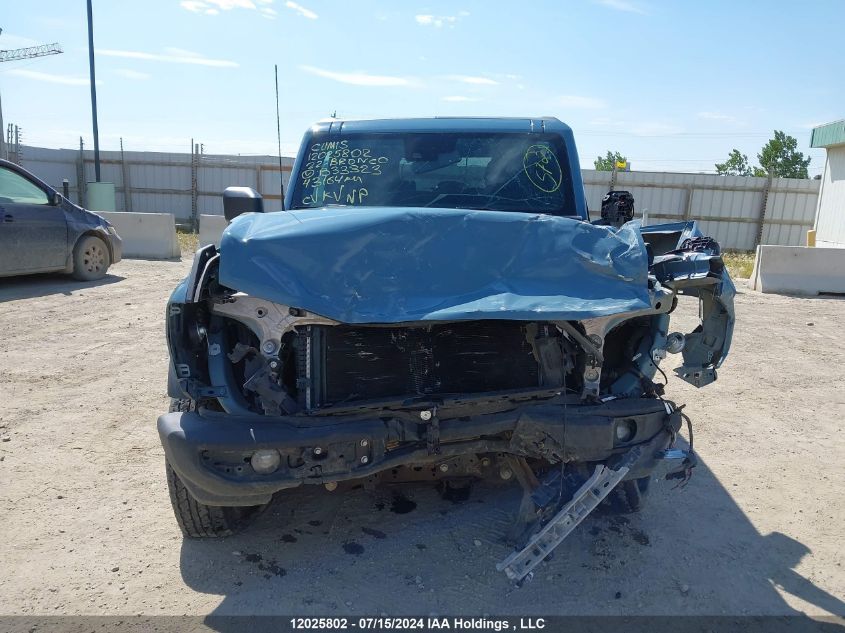 2022 Ford Bronco Big Bend VIN: 1FMDE5BH1NLB33323 Lot: 12025802