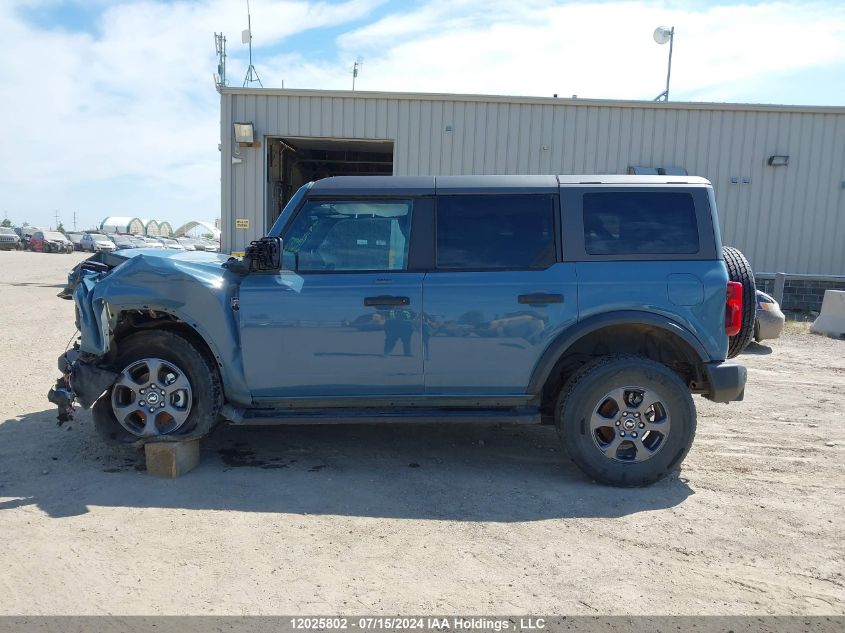 2022 Ford Bronco Big Bend VIN: 1FMDE5BH1NLB33323 Lot: 12025802