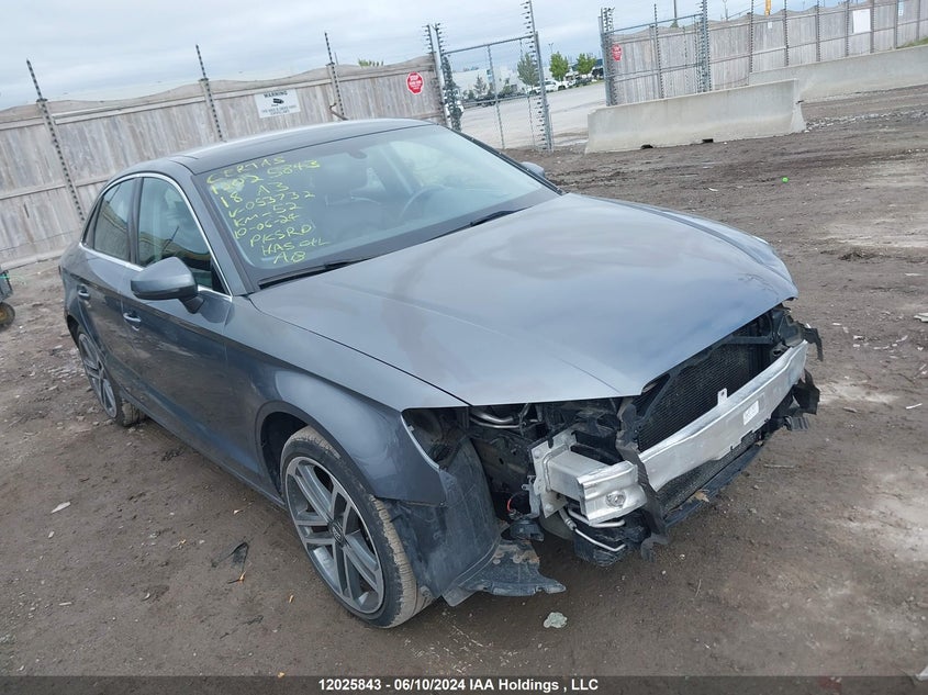 2018 Audi A3 Sedan VIN: WAUE8GFF2J1053732 Lot: 12025843