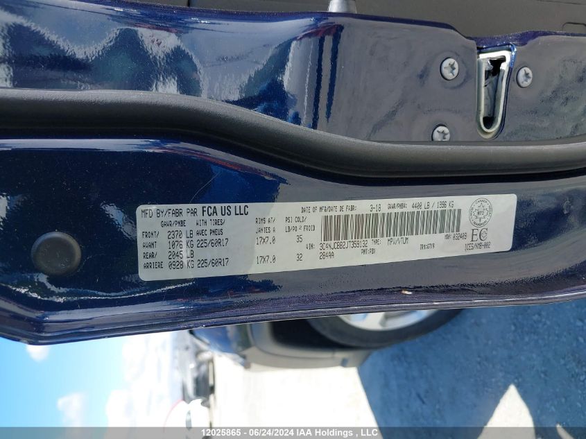 2018 Jeep Compass Latitude VIN: 3C4NJCBB2JT359132 Lot: 12025865