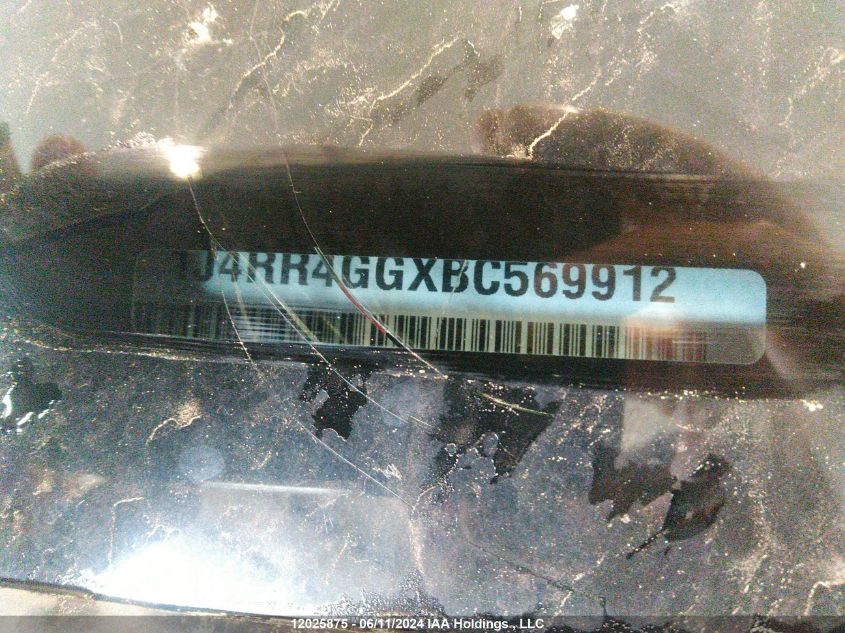 2011 Jeep Grand Cherokee Laredo VIN: 1J4RR4GGXBC569912 Lot: 12025875