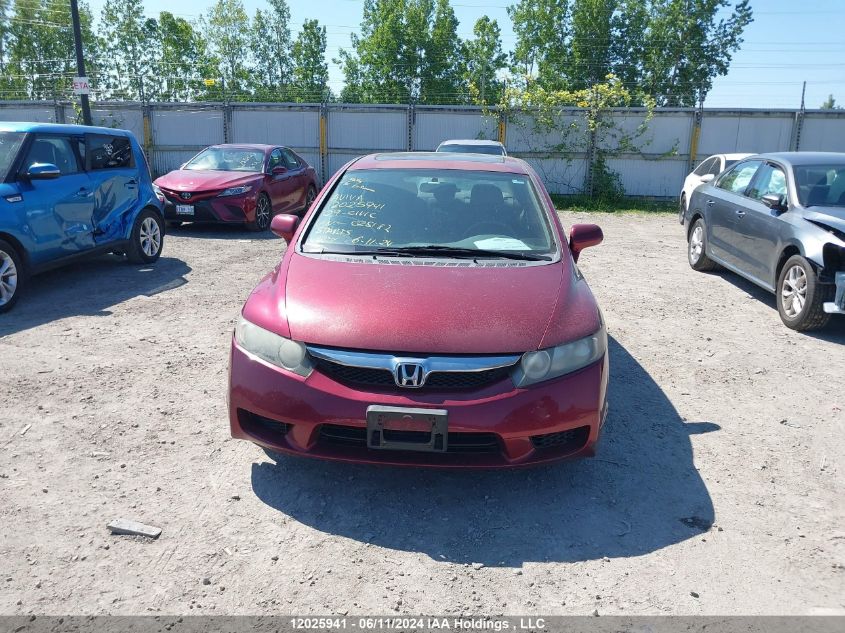 2009 Honda Civic Lx-S VIN: 2HGFA16689H025182 Lot: 12025941