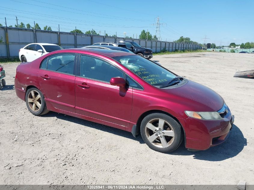 2009 Honda Civic Lx-S VIN: 2HGFA16689H025182 Lot: 12025941