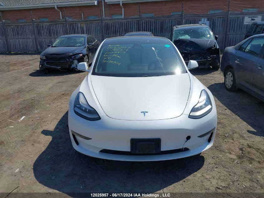 2020 Tesla Model 3 VIN: 5YJ3E1EA9LF780219 Lot: 12025957