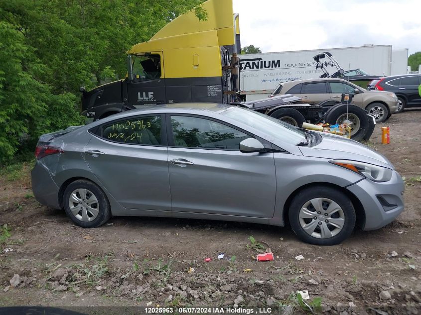 2016 Hyundai Elantra L VIN: 5NPDH4AE9GH780900 Lot: 12025963