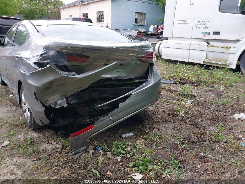 2016 Hyundai Elantra L VIN: 5NPDH4AE9GH780900 Lot: 12025963