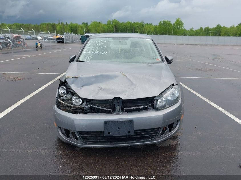 2012 Volkswagen Golf VIN: WVWDA7AJ9CW352509 Lot: 12025991