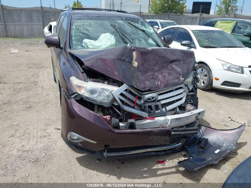 2013 Toyota Highlander Limited VIN: 5TDDK3EH5DS200421 Lot: 12026015