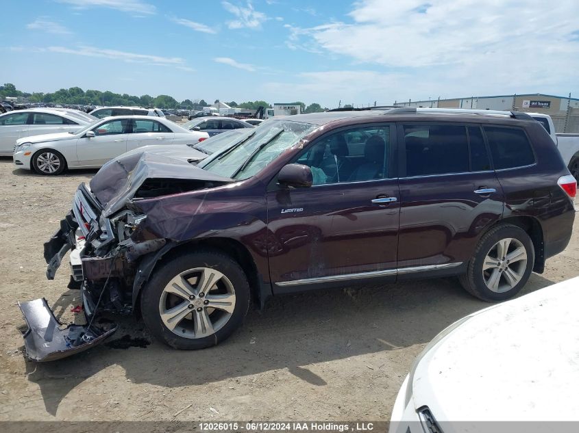 2013 Toyota Highlander Limited VIN: 5TDDK3EH5DS200421 Lot: 12026015