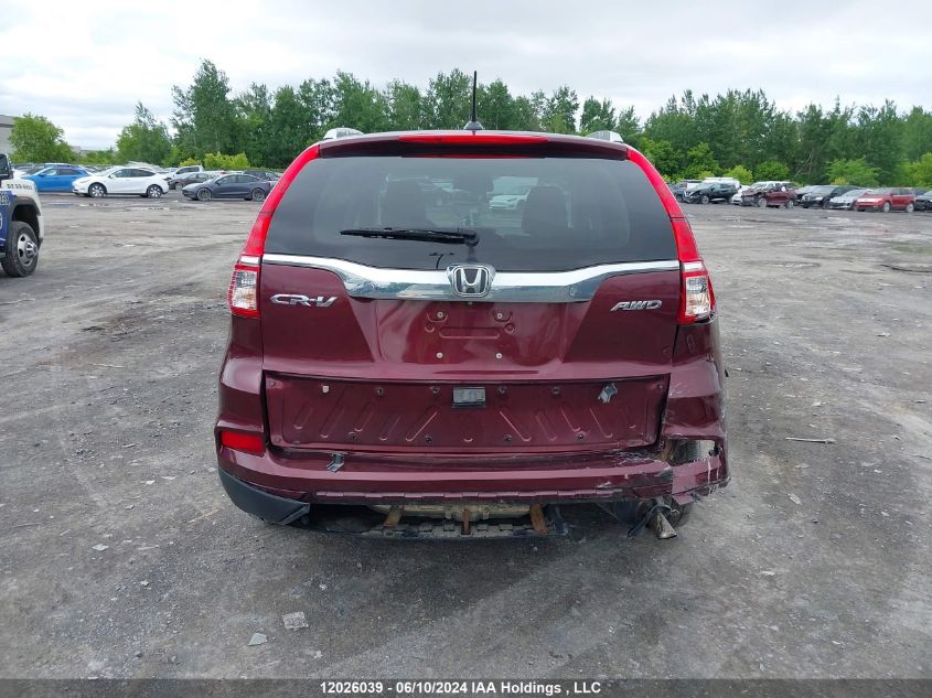 2015 Honda Cr-V Touring VIN: 5J6RM4H93FL802761 Lot: 12026039