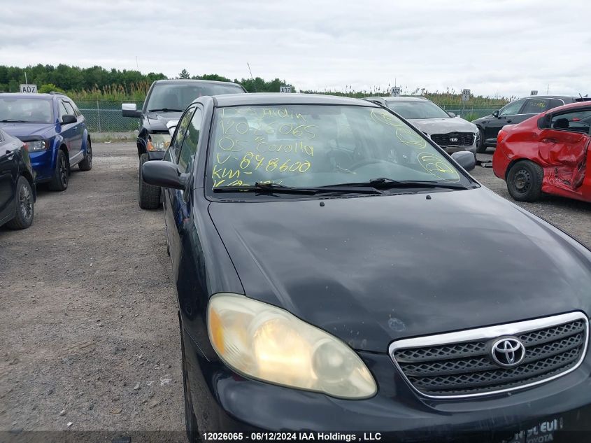 2005 Toyota Corolla Ce/Le/S VIN: 2T1BR32E95C878600 Lot: 12026065