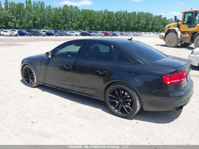 2011 Audi S4 VIN: WAUBGCFL2BA038511 Lot: 12026066