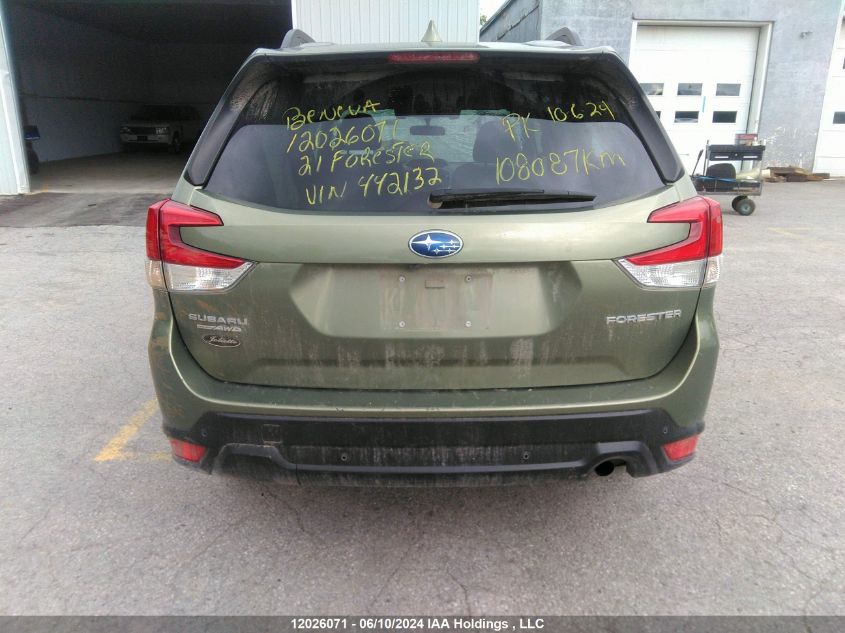 2021 Subaru Forester VIN: JF2SKEFC8MH442132 Lot: 12026071