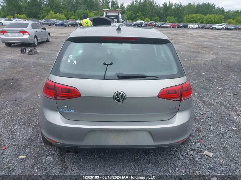 2015 Volkswagen Golf VIN: 3VW217AU4FM055313 Lot: 12026109