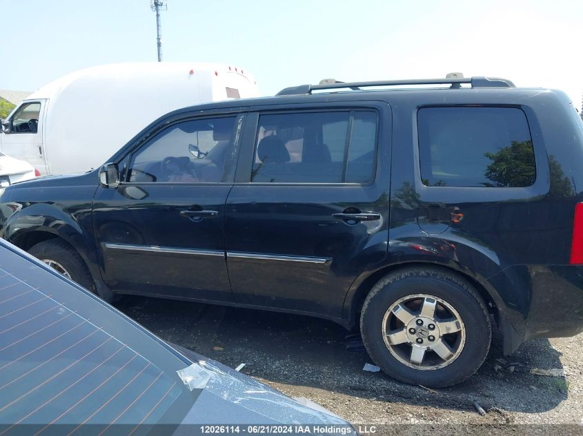 2011 Honda Pilot Touring VIN: 5FNYF4H93BB506356 Lot: 12026114