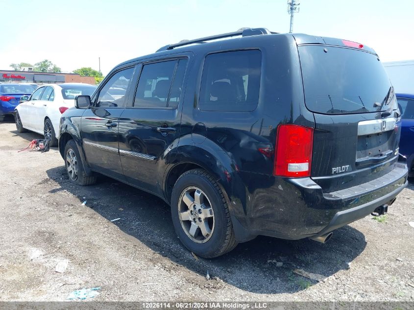 2011 Honda Pilot Touring VIN: 5FNYF4H93BB506356 Lot: 12026114