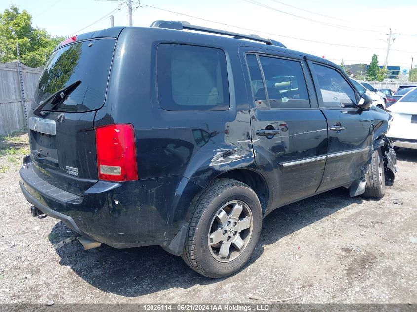 2011 Honda Pilot Touring VIN: 5FNYF4H93BB506356 Lot: 12026114