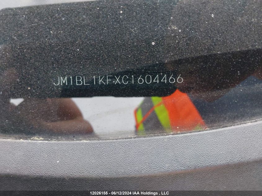 2012 Mazda 3 I VIN: JM1BL1KFXC1604466 Lot: 12026155