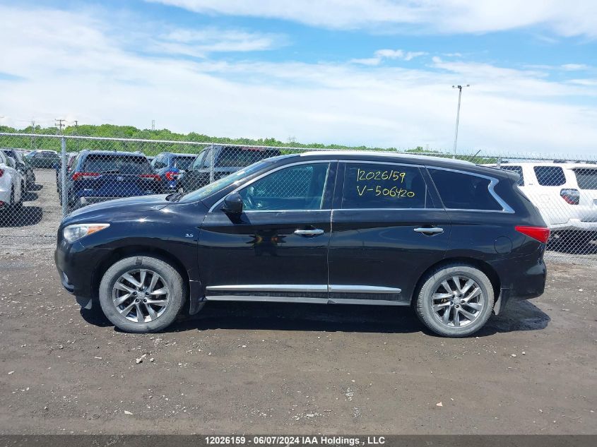 2014 Infiniti Qx60 VIN: 5N1AL0MM5EC506420 Lot: 12026159