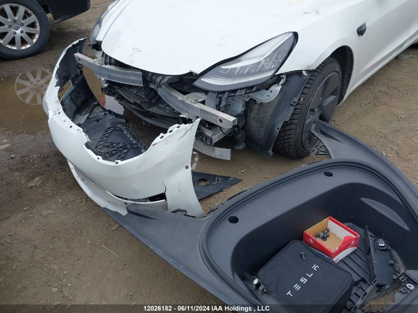 2022 Tesla Model 3 VIN: 5YJ3E1EAXNF257973 Lot: 12026182