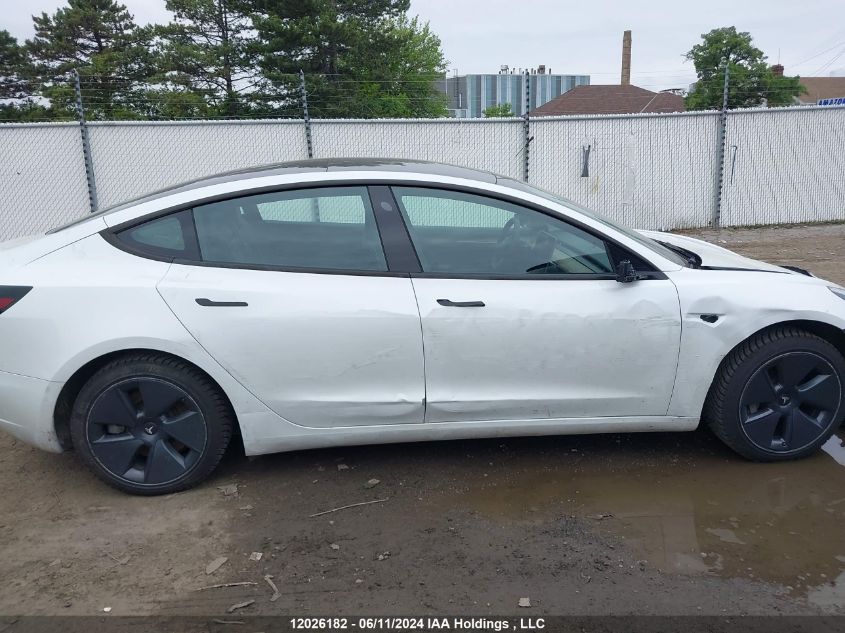 2022 Tesla Model 3 VIN: 5YJ3E1EAXNF257973 Lot: 12026182