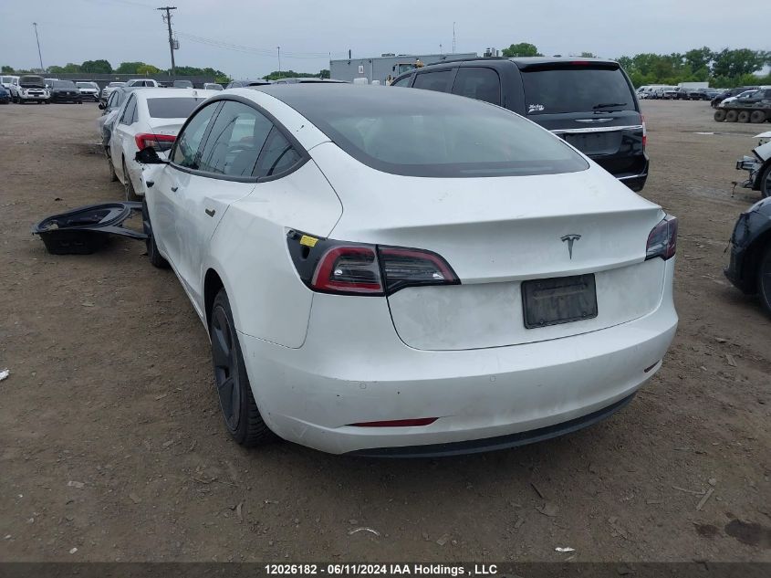 2022 Tesla Model 3 VIN: 5YJ3E1EAXNF257973 Lot: 12026182