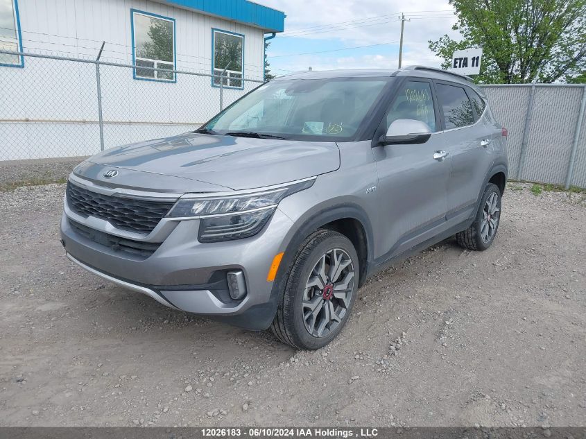 2021 Kia Seltos Sx VIN: KNDETCA23M7124422 Lot: 12026183