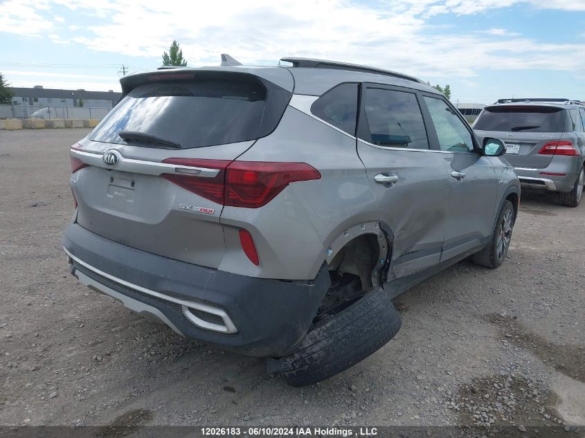 2021 Kia Seltos Sx VIN: KNDETCA23M7124422 Lot: 12026183