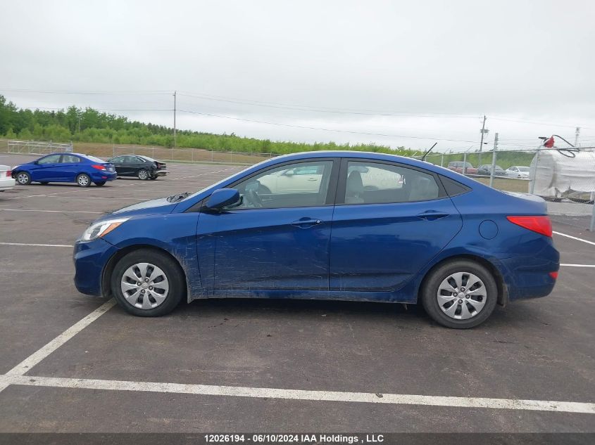 2016 Hyundai Accent Gl VIN: KMHCT4AE6GU142017 Lot: 12026194