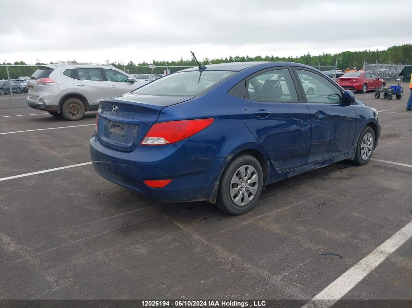 2016 Hyundai Accent Gl VIN: KMHCT4AE6GU142017 Lot: 12026194