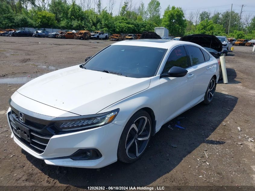 2021 Honda Accord Sedan VIN: 1HGCV1F32MA800953 Lot: 12026262