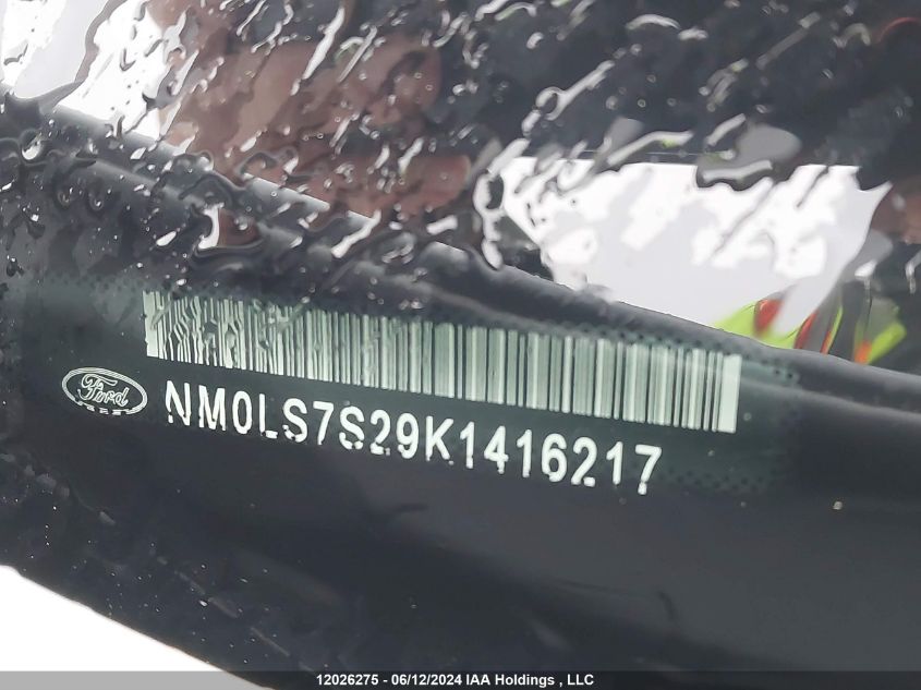 2019 Ford Transit Connect Xl VIN: NM0LS7S29K1416217 Lot: 12026275