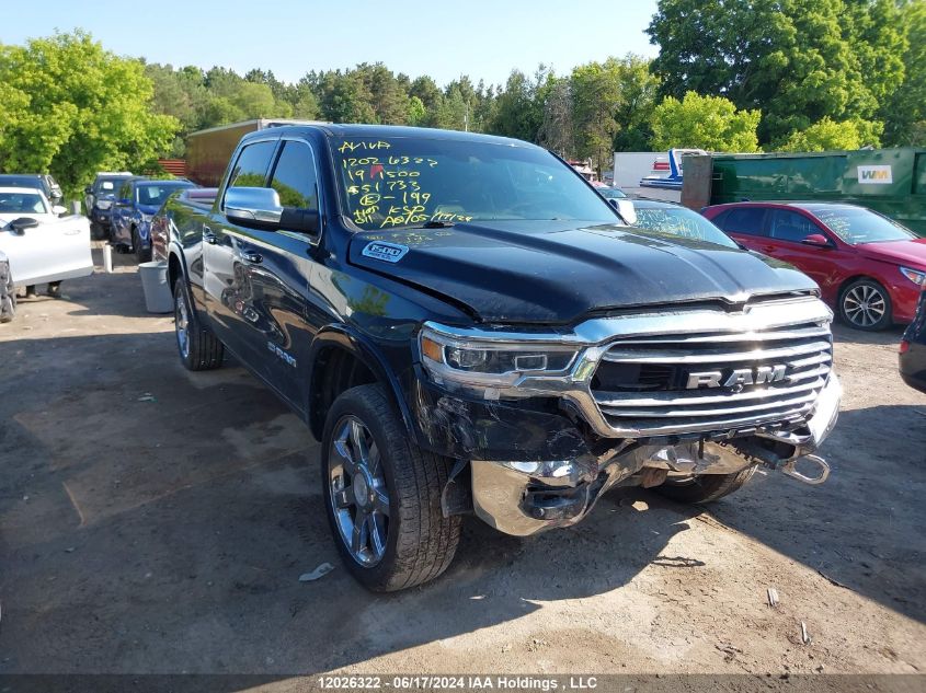 2019 Ram 1500 Laramie Longhorn VIN: 1C6SRFST4KN551733 Lot: 12026322