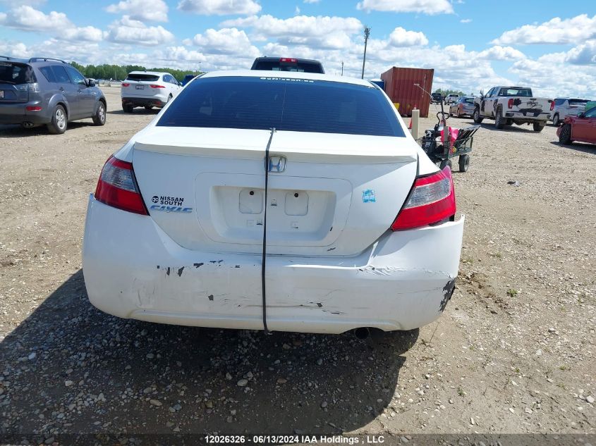 2009 Honda Civic Cpe VIN: 2HGFG126X9H006590 Lot: 12026326