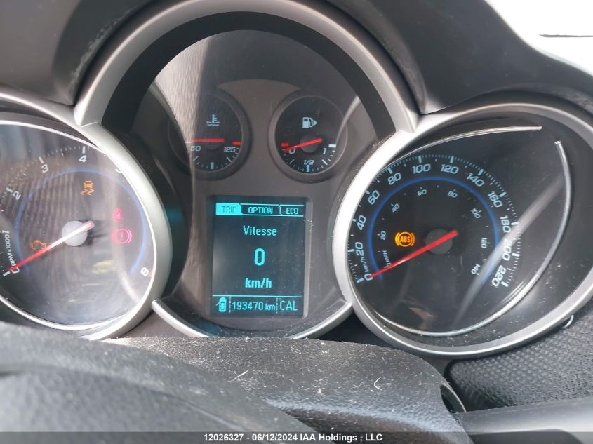 2014 Chevrolet Cruze Eco VIN: 1G1PJ5SB1E7240124 Lot: 12026327