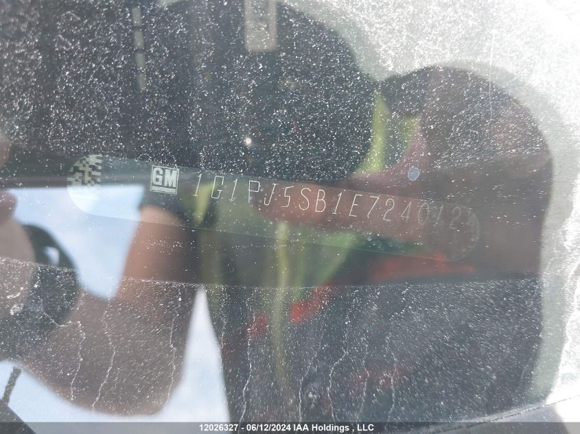2014 Chevrolet Cruze Eco VIN: 1G1PJ5SB1E7240124 Lot: 12026327
