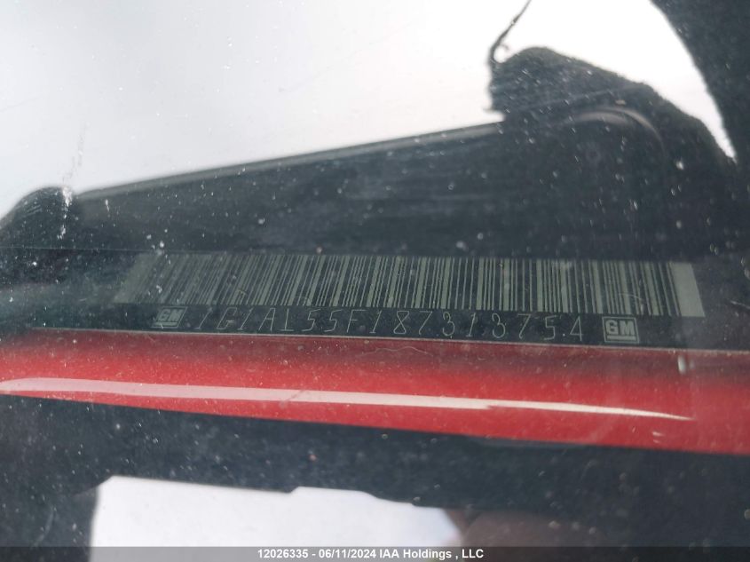 2008 Chevrolet Cobalt VIN: 1G1AL55F187313754 Lot: 12026335