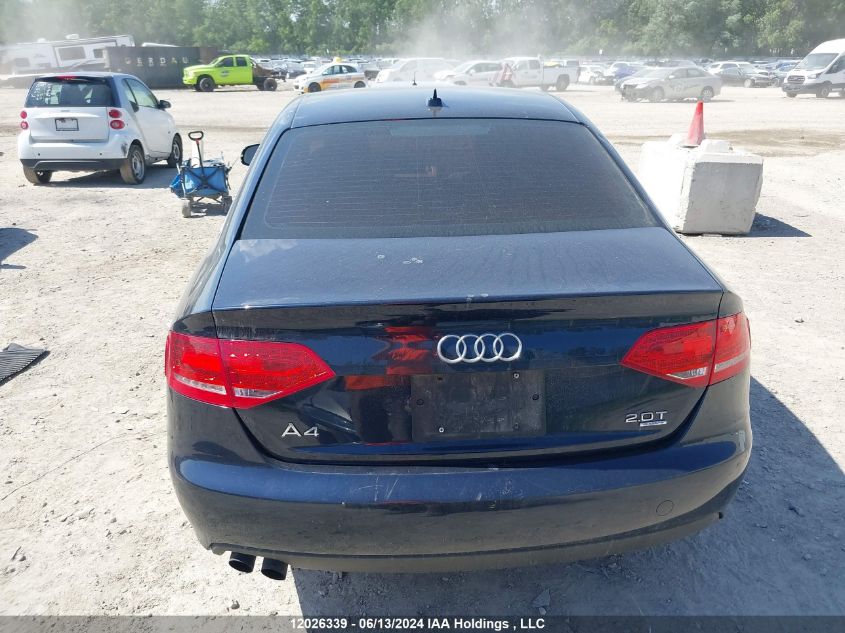 2011 Audi A4 VIN: WAUFFCFL4BN003918 Lot: 12026339