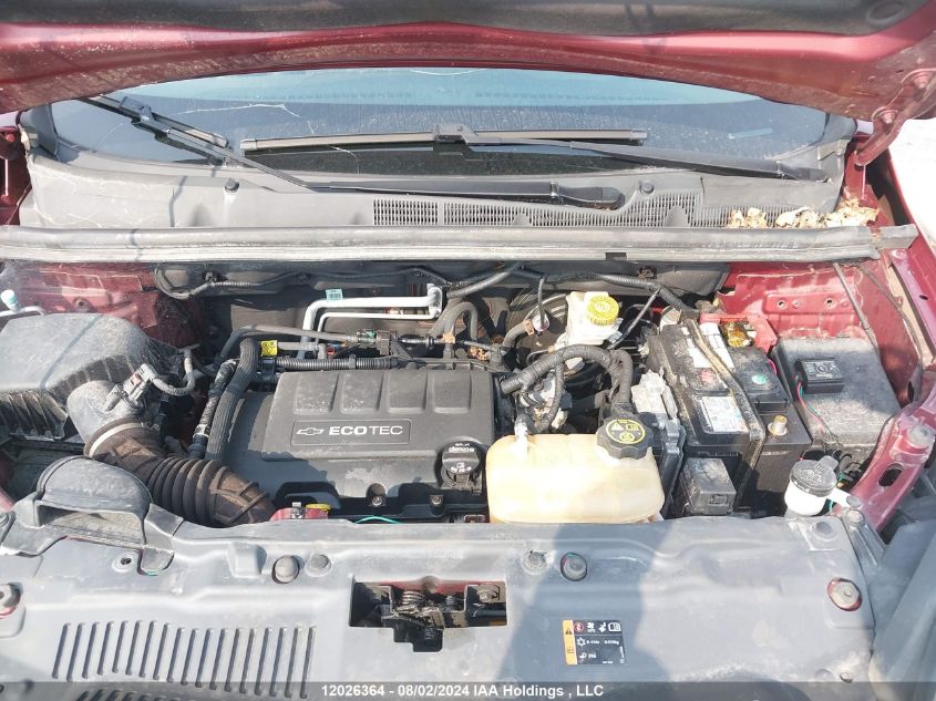 2015 Chevrolet Trax VIN: 3GNCJMSB2FL252707 Lot: 12026364