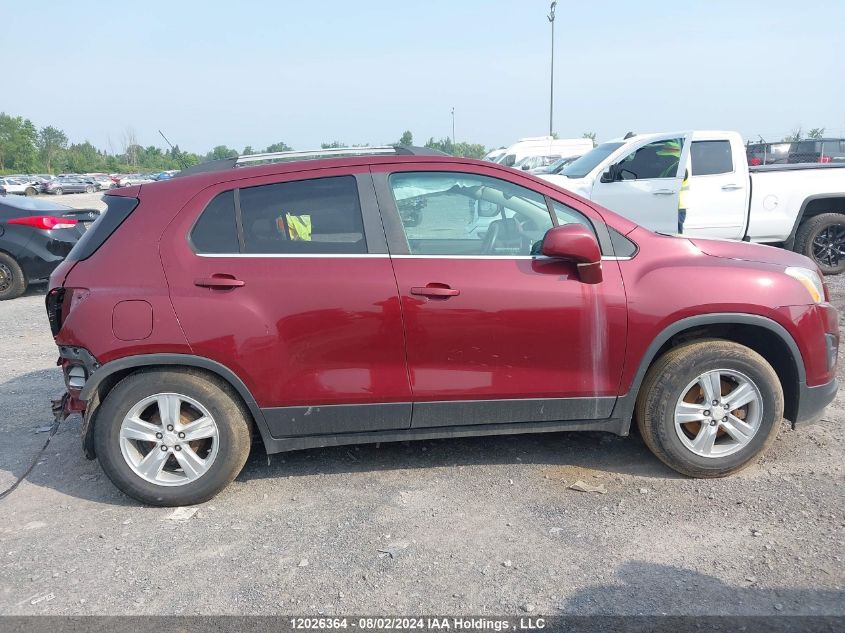 2015 Chevrolet Trax VIN: 3GNCJMSB2FL252707 Lot: 12026364